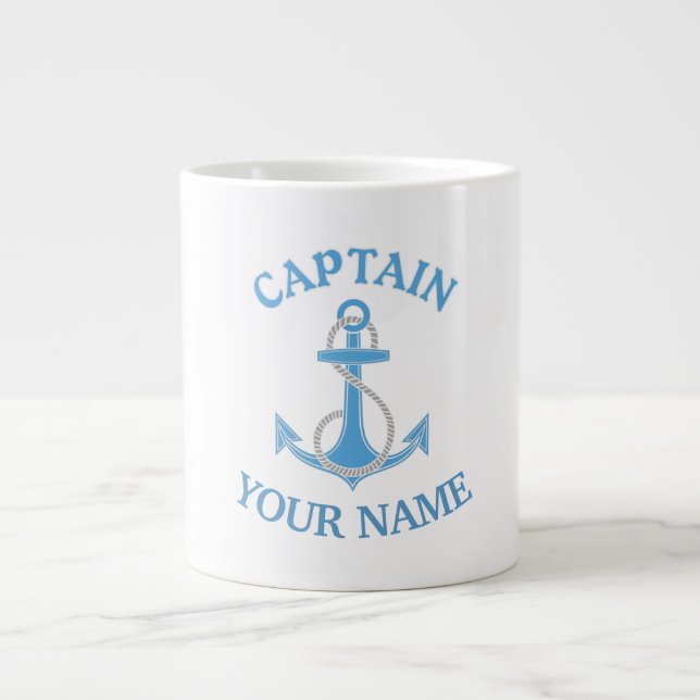 Caneca De Café Grande Âncora (Frente)