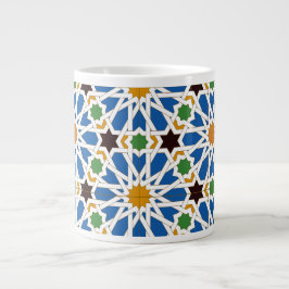 Caneca De Café Grande Andalusian Tiles 10 (Real Alcazar, Seville)