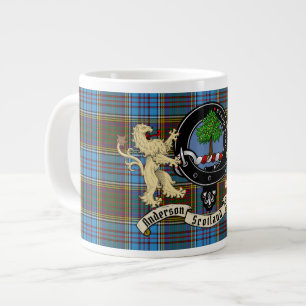 Caneca De Café Grande Anderson Clan Crachá & Tartan