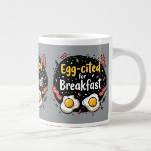 Caneca De Café Grande Animado para o Café da Manhã Design Engraçado para