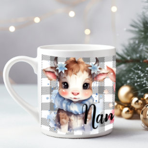 Caneca De Café Grande Animais de criação de inverno personalizados