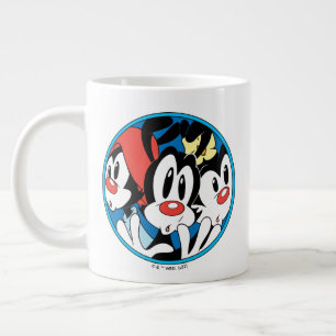 Caneca De Café Grande Animaniacs Gráfico do círculo dos irmãos Warner