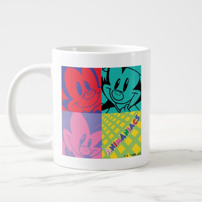 Caneca De Café Grande Animaniacs | Warner Siblings Pop Art Graphic (Esquerda)