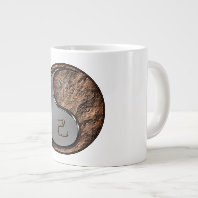 Caneca De Café Grande Ano do Coelho de Terra (Frente Esquerda)