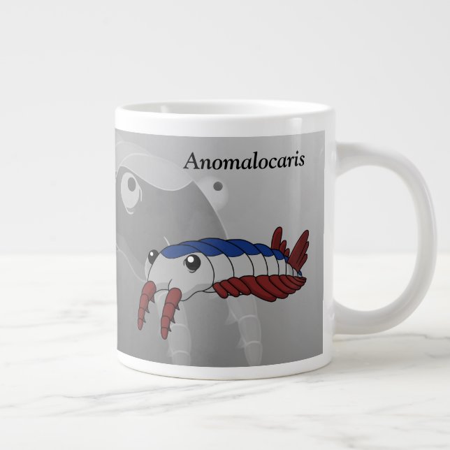 Caneca De Café Grande Anomalocaris - Animal Pré-Histórico (Direita)