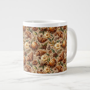 Caneca De Café Grande Ansiando Croissants