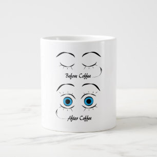 Caneca De Café Grande Antes do Café/Depois do Café
