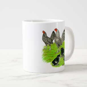 Caneca De Café Grande Antiga família Barred Bantam Inglesa