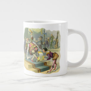Caneca De Café Grande Antiga Rima Infantil Poema Canção Old King Cole