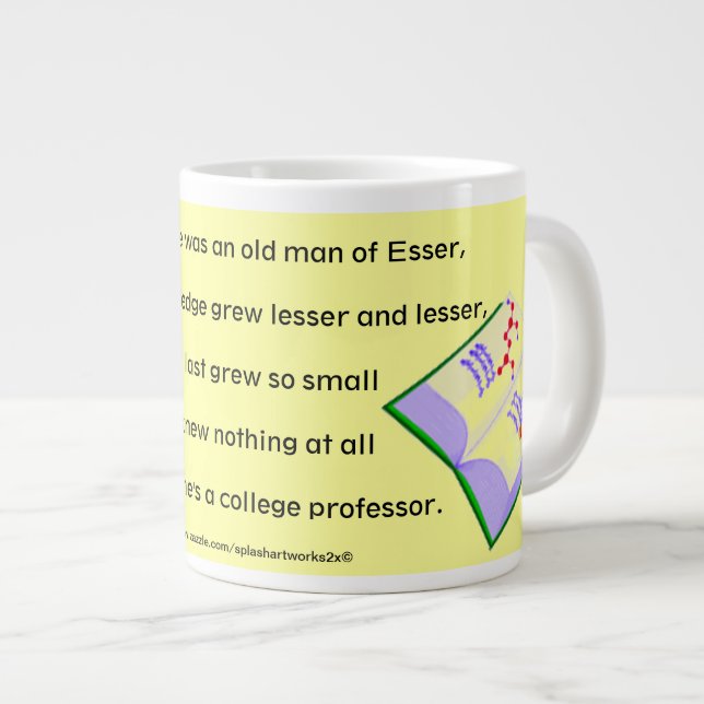 Caneca De Café Grande "Antigo Professor Essor" (Frente Esquerda)