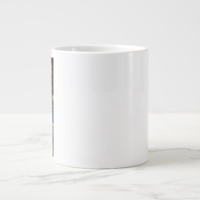Caneca De Café Grande Anunciação de Van Eyck Luz Premium da Catedral (Frente)