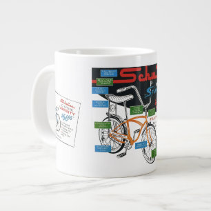Caneca De Café Grande Anúncio de Bicicleta Antiga