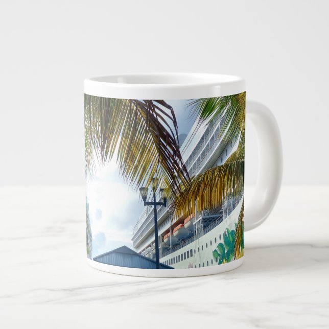 Caneca De Café Grande Ao lado (Frente Esquerda)