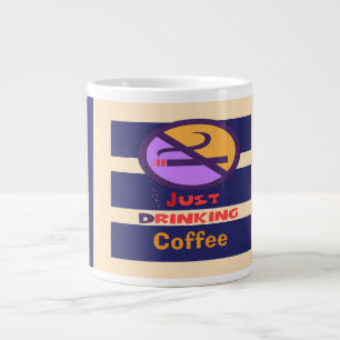 Caneca De Café Grande Apenas Bebendo Café 