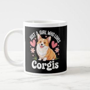 Caneca De Café Grande Apenas uma garota que ama Corgis