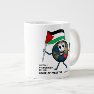 Caneca De Café Grande Apoiar o reconhecimento mundial do Estado da Pales