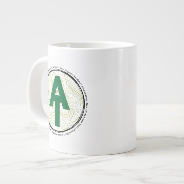 Caneca De Café Grande Appalachian Trail Mug (Frente Esquerda)