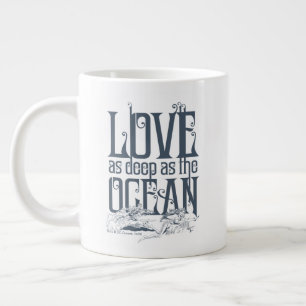 Caneca De Café Grande Aquaman & Mera - Amor Tanto Quanto O Oceano
