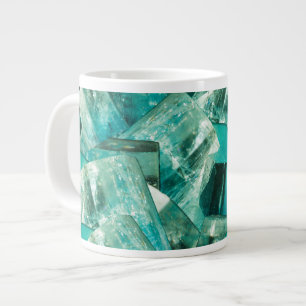 Caneca De Café Grande Aquamarine March Birthstone Blue Green Crystal Gem