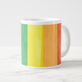 Caneca De Café Grande Aquarelas Arco-íris Orgulho