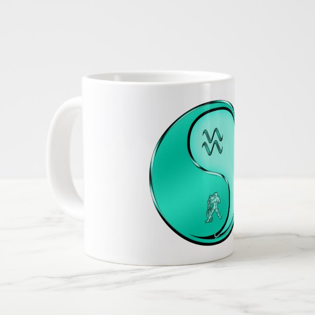 Caneca De Café Grande Aquário (Frente Esquerda)