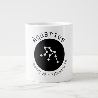 Caneca De Café Grande Aquarius Dot Line Jumbo Mug