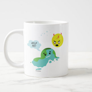 Caneca De Café Grande Aquecimento global
