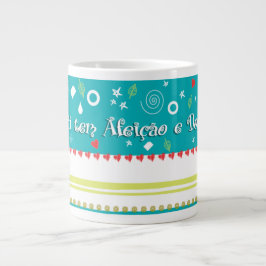 Caneca De Café Grande Aqui tem Afeição e Doçura