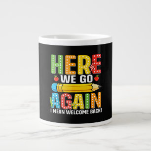 Caneca De Café Grande Aqui Vamos Nós de Novo Quer Dizer Bem-Vindos de Vo