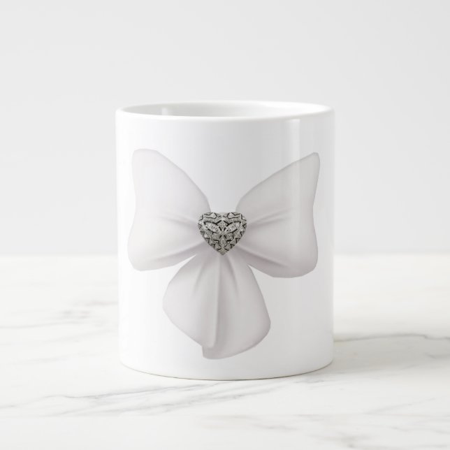 Caneca De Café Grande Arco branco Jumbo Mug (Frente)