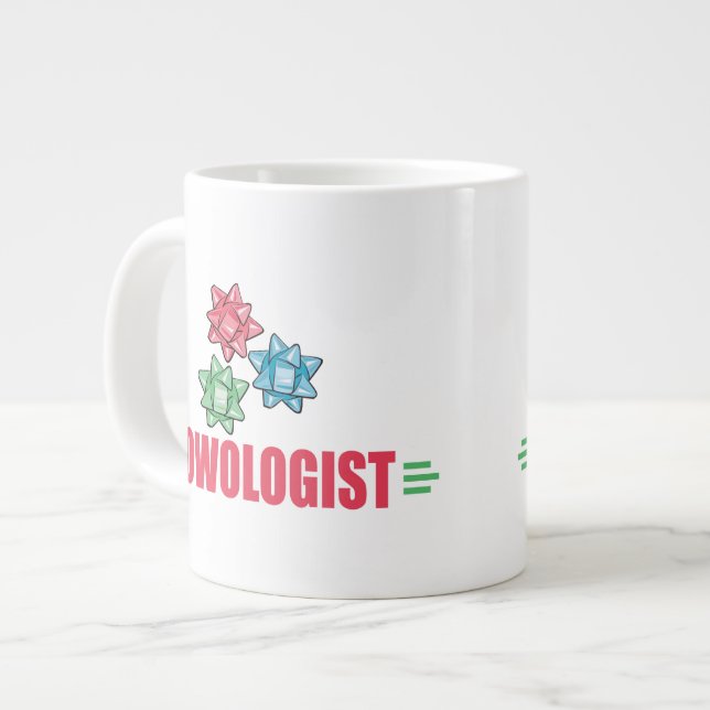 Caneca De Café Grande Arco de Natal Engraçado (Frente Esquerda)