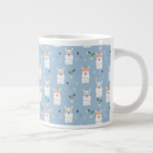 Caneca De Café Grande Arco-Íris Óculos escuros Padrão Llama