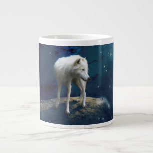 CANECA DE CAFÉ GRANDE ARCTIC WOLF MOON STRIDER