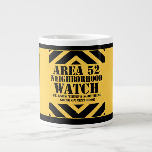 Caneca De Café Grande Área 52 Monitorização de Vizinhança