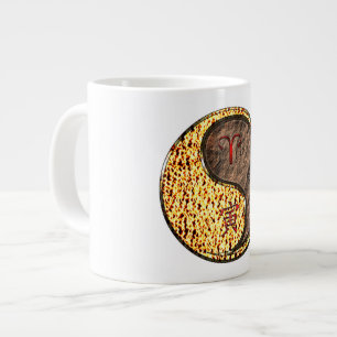 Caneca De Café Grande Áries & Tigre da Terra