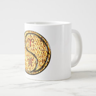 Caneca De Café Grande Áries & Tigre de Fogo