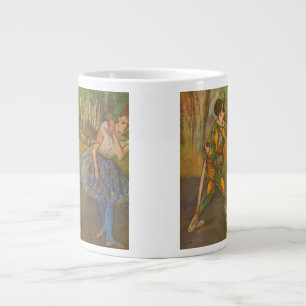 Caneca De Café Grande Arlequim e Colombina de Edgar Degas Arte Antiga