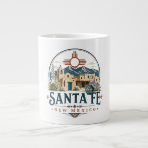 Caneca De Café Grande Arquitetura de Adobe Santa Fe Novo México Sudoeste