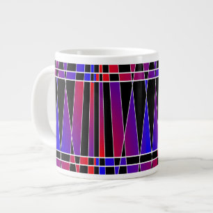 Caneca De Café Grande Art Deco "Fraturado" por Kenneth Yoncich