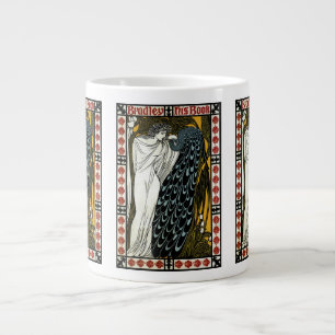 Caneca De Café Grande Art Nouveau Antiga, O Beijo por William Bradley