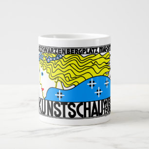 Caneca De Café Grande Art Nouveau Art Show Fair Maiden de 1908