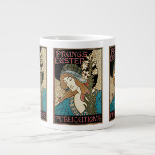 Caneca De Café Grande Arte Antiga Modernista, Publicações de Páscoa da P