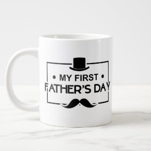 Caneca De Café Grande Arte com palavras legais para o primeiro Dia dos P