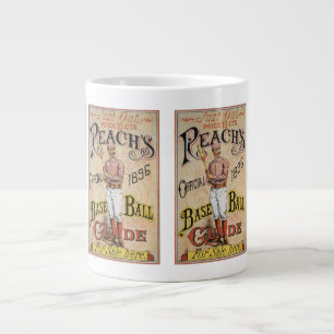 Caneca De Café Grande Arte da Capa do Guia de Beisebol Esportivo Vintage
