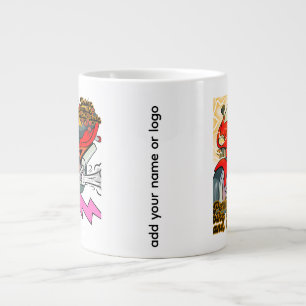 Caneca De Café Grande Arte de Bicicleta de Corrida Velocidade