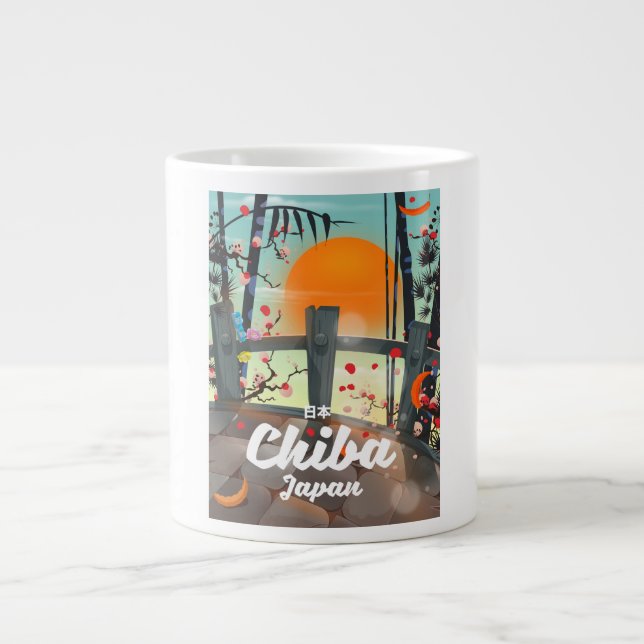 Caneca De Café Grande Arte de impressão de pôster de viagem vintage Chib (Frente)