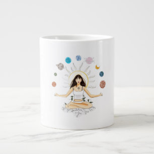 Caneca De Café Grande arte de meditação