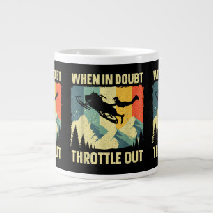 Caneca De Café Grande Arte de Moto de Neve Legal para Homens Mulheres Cr