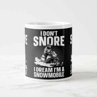 Caneca De Café Grande Arte de Moto de Neve para Homens Mulheres Pilotage