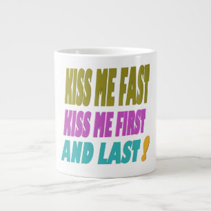 Caneca De Café Grande Arte de palavras bonitas para amantes do romance